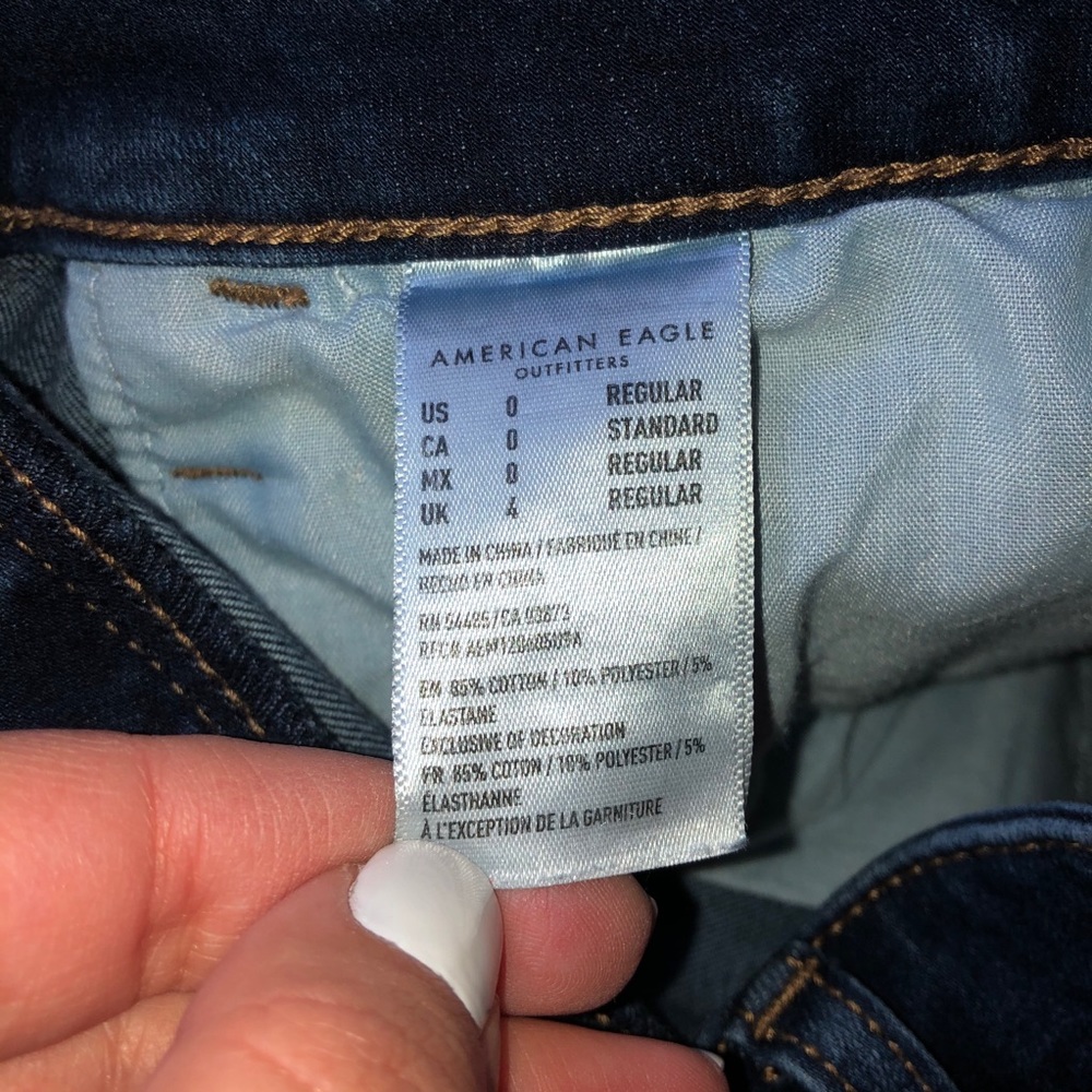 American eagle super high rise jeggings size 0 - Picture 6 of 7